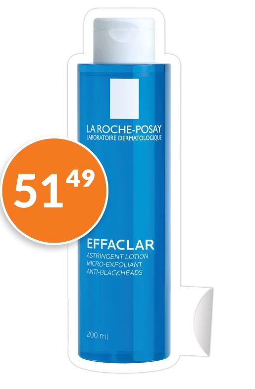 La Roche-Posay Effaclar, tonik złuszczający przeciw zaskórnikom, 200 ml